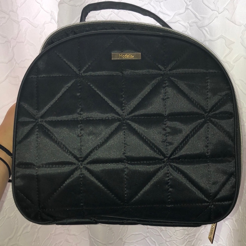 modella black makeup bag